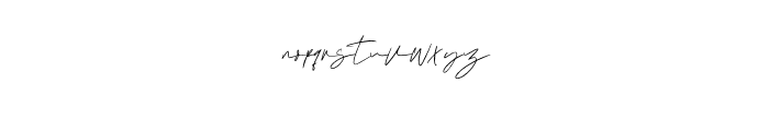 Mahallina Signature Font LOWERCASE