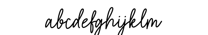 Mahgony Font LOWERCASE