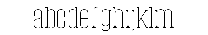 Mahlon Thin Font LOWERCASE