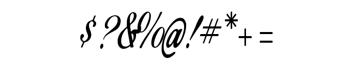 Mahogany Regular Font OTHER CHARS
