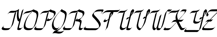 Mahyatti Italic Font UPPERCASE