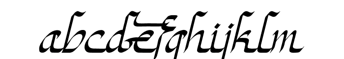 Mahyatti Italic Font LOWERCASE