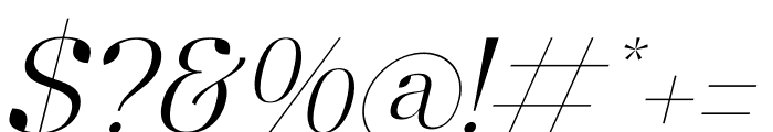 Maiken Italic Font OTHER CHARS