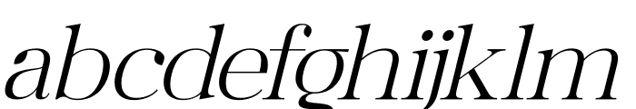 Maiken Italic Font LOWERCASE