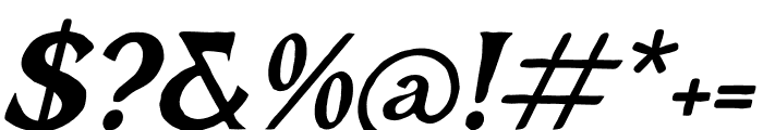 Majestic Kingdome Italic Font OTHER CHARS