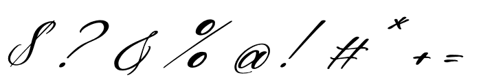 Majestican Italic Font OTHER CHARS