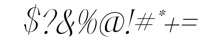 Makgery Italic Font OTHER CHARS
