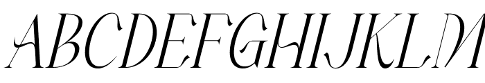 Makgery Italic Font UPPERCASE