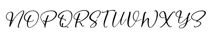 Makien Cantick Italic Font UPPERCASE