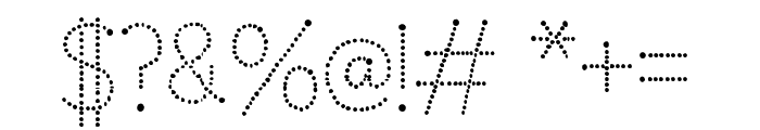 MakinaDot-Regular Font OTHER CHARS