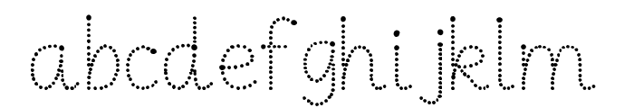 MakinaDot-Regular Font LOWERCASE