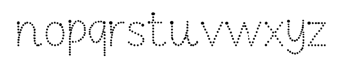 MakinaDot-Regular Font LOWERCASE