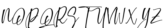 Making Signature Font UPPERCASE