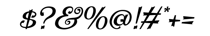 Makulcey Italic Font OTHER CHARS