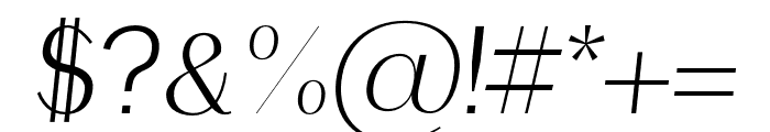 Malak-Italic Font OTHER CHARS