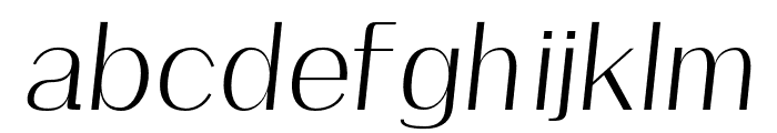 Malak-Italic Font LOWERCASE