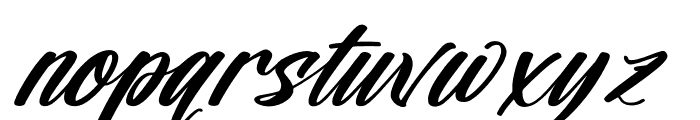 Malbonte Blackwell Italic Font LOWERCASE