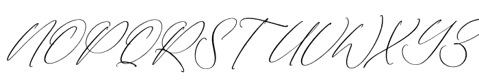 Malenthos Script Italic Font UPPERCASE