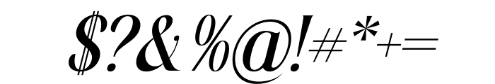 Malenthos Serif Italic Font OTHER CHARS