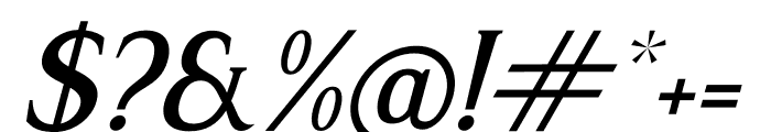 Malffide Italic Font OTHER CHARS