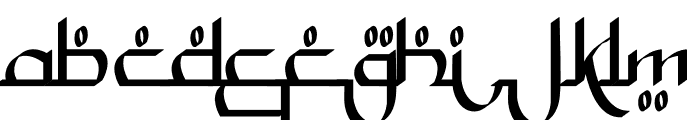 Malham Takbir Font LOWERCASE