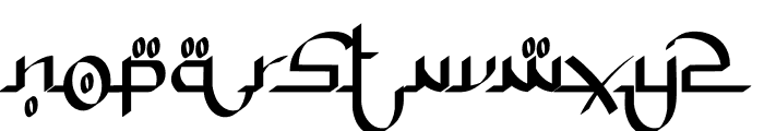 Malham Takbir Font LOWERCASE