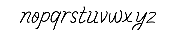 Maline-Italic Font LOWERCASE