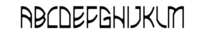 Malingus Thin Font UPPERCASE