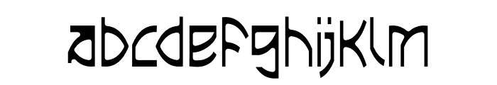Malingus Thin Font LOWERCASE