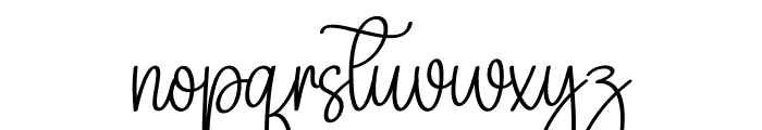 Malissa Calligraph Font LOWERCASE