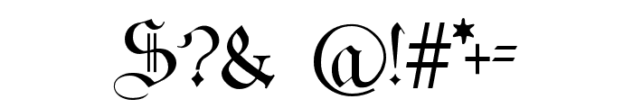MalitiaVetus-Regular Font OTHER CHARS