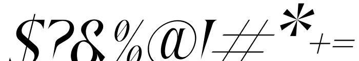 Mallory Italic Font OTHER CHARS