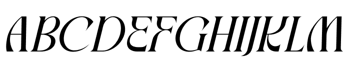 Mallory Italic Font UPPERCASE