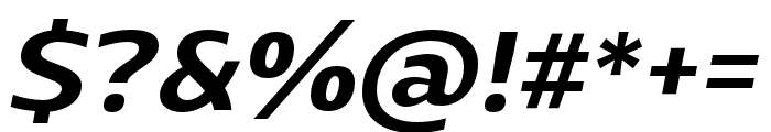 Mally SemiBold Italic Font OTHER CHARS
