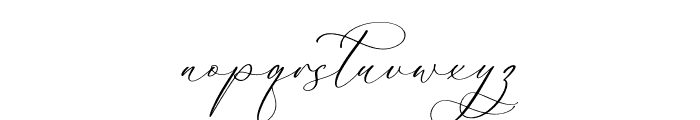 Malone Clemettine Script Italic Font LOWERCASE