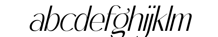 Malone Clemettine Serif Italic Font LOWERCASE