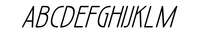 Malord Rounded Italic Font LOWERCASE