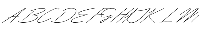 Malternal Signature Font UPPERCASE