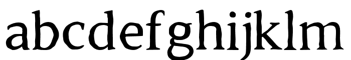 Malvery-Regular Font LOWERCASE