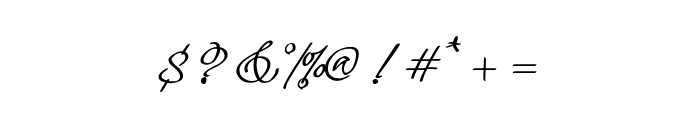 Malvinas Signature Font OTHER CHARS