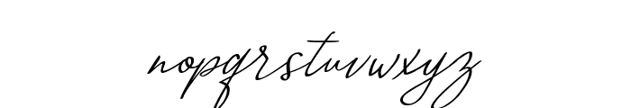 Malvinas Signature Font LOWERCASE