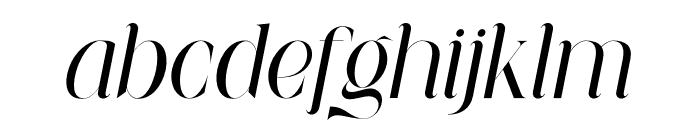 Malvinda Bughton Italic Font LOWERCASE