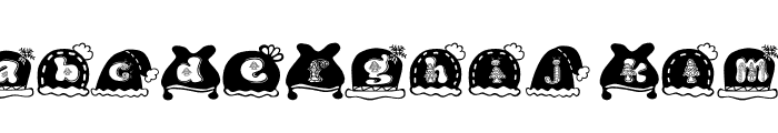 Mam 2 Hat Christmas Font Font LOWERCASE