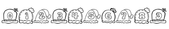 Mam Hat Christmas Font Groovy Retro-2 Font OTHER CHARS