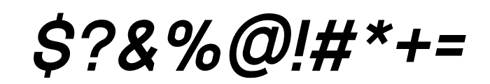 Manado Bold Italic Font OTHER CHARS