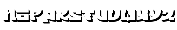 Manbokun Extrude Regular Font UPPERCASE