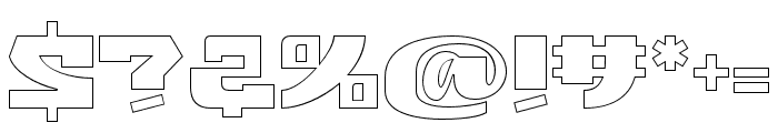 Manbokun Outline Regular Font OTHER CHARS