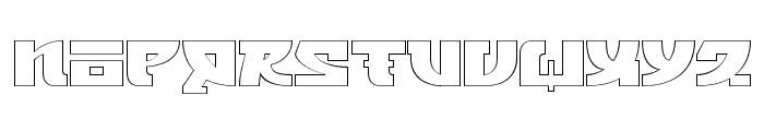 Manbokun Outline Regular Font LOWERCASE