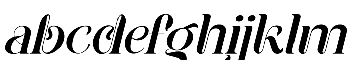 Mancha Italic Font LOWERCASE