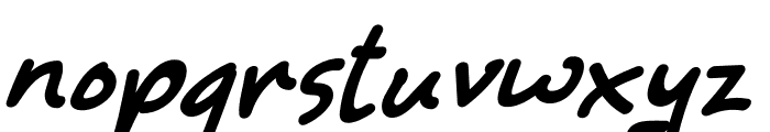 Manchester Sans Italic Font LOWERCASE